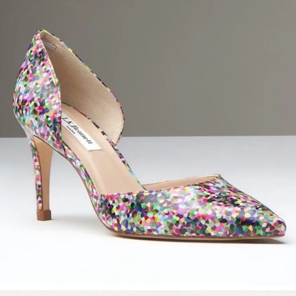 LK Bennett Shoes Lk Bennett Flossie Dorsay Heels 38 Confetti